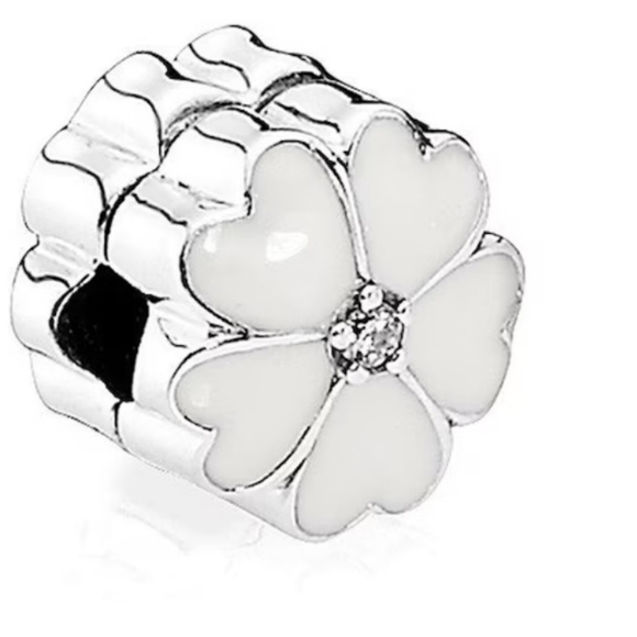 Pandora Jewelry - Pandora White Primrose Clip